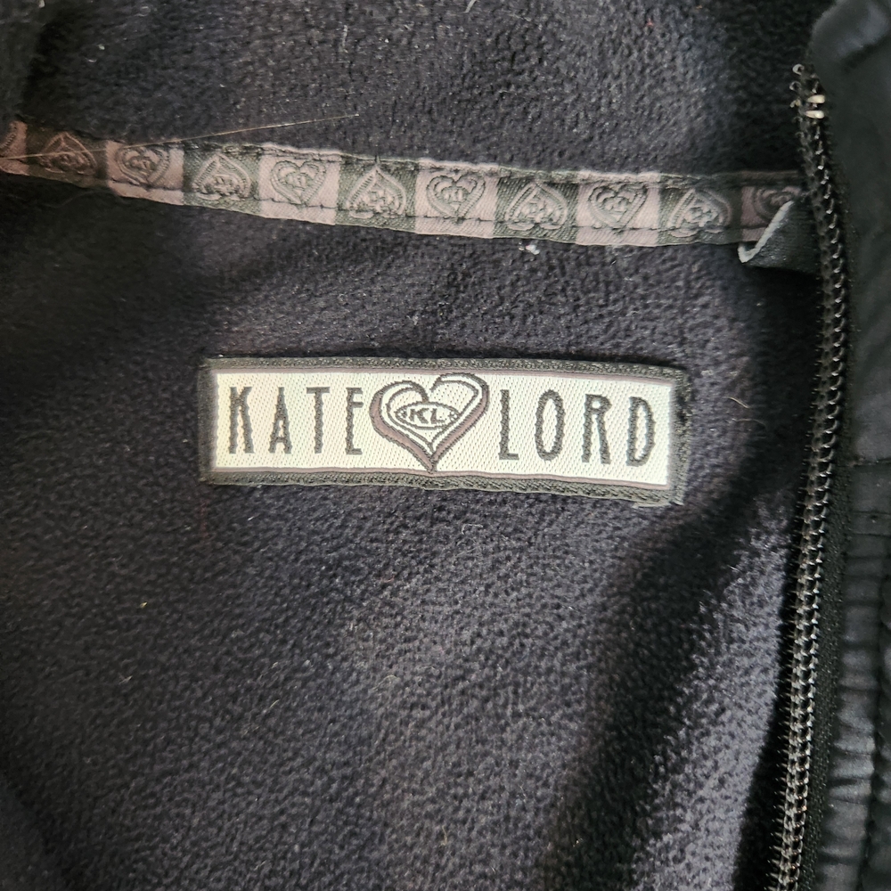 Kate Lord Golf Windbreaker Fleece Black Quarter Zip Jacket S Everyday Athletic - Picture 2 of 9
